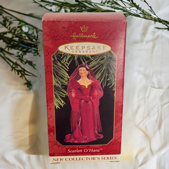 Hallmark 1997 Keepsake Ornament Scarlett O'Hara #1 Series Gone with the Wind Box - Picture 8 of 8